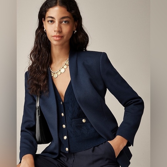 J Crew New going-out blazer in stretch twill CC274